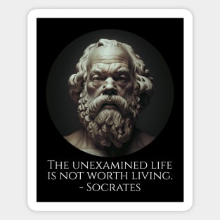 The Unexamined Life Is Not Worth Living - Socrates Magnet